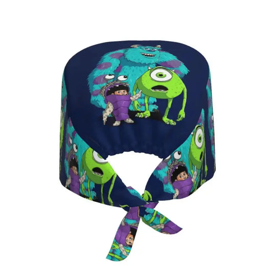 Gorro de trabajo ajustable personalizado con dibujos animados de la Universidad de Monsters, gorro quirúrgico para hombres y mujeres, gorro quirúrgico para enfermería, médico y cirujano MedSurgery Store For Digital Health