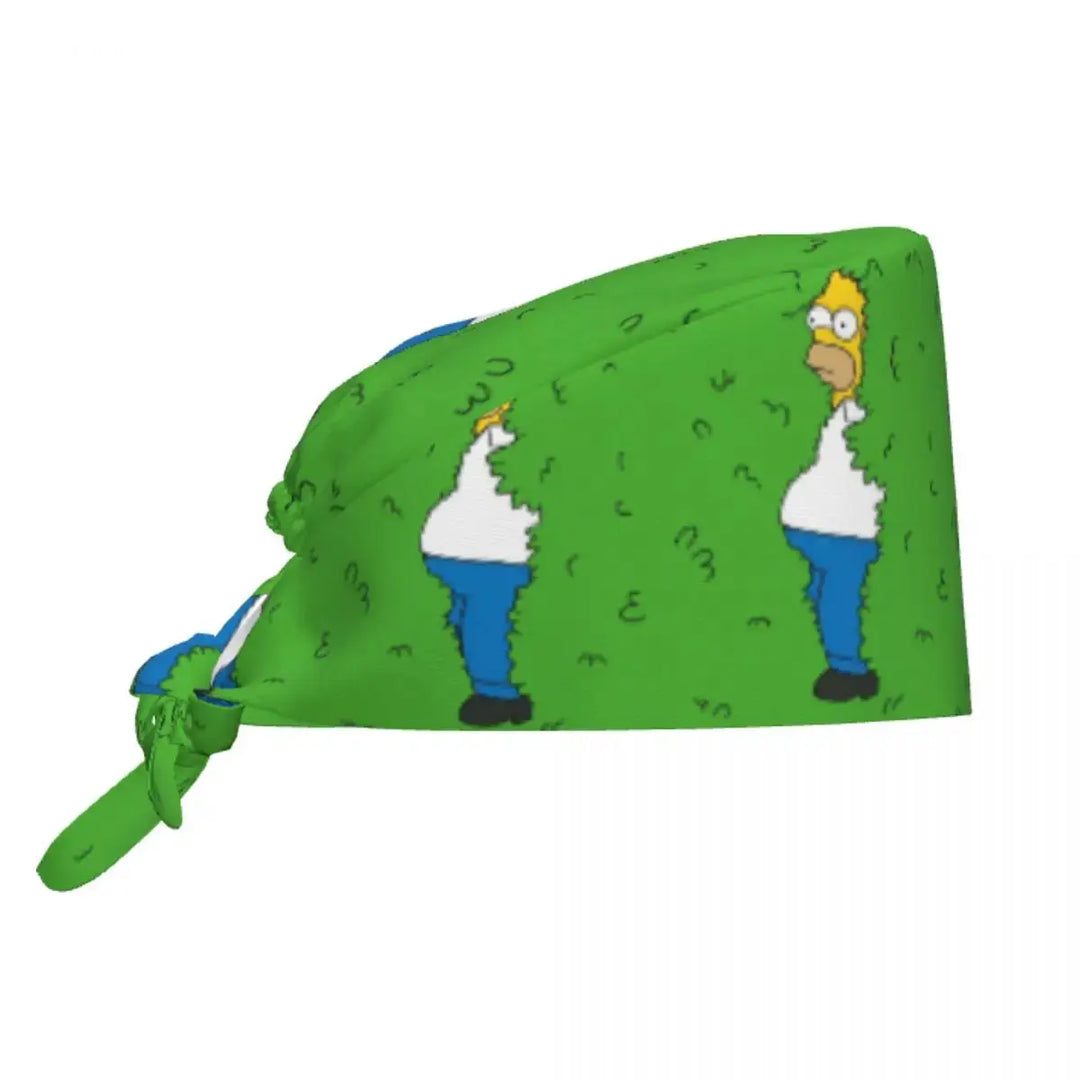 Personalizado The Simpsons Cartoon personal médico Scrubs Hat hombres mujeres médico enfermería gorro quirúrgico Scrub Caps MedSurgery Store For Digital Health