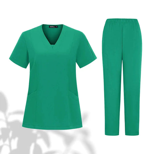 Conjunto de uniformes médicos para hombres y mujeres, ropa de trabajo para médicos, enfermeras, clínica Dental, salón de belleza CJdropshipping