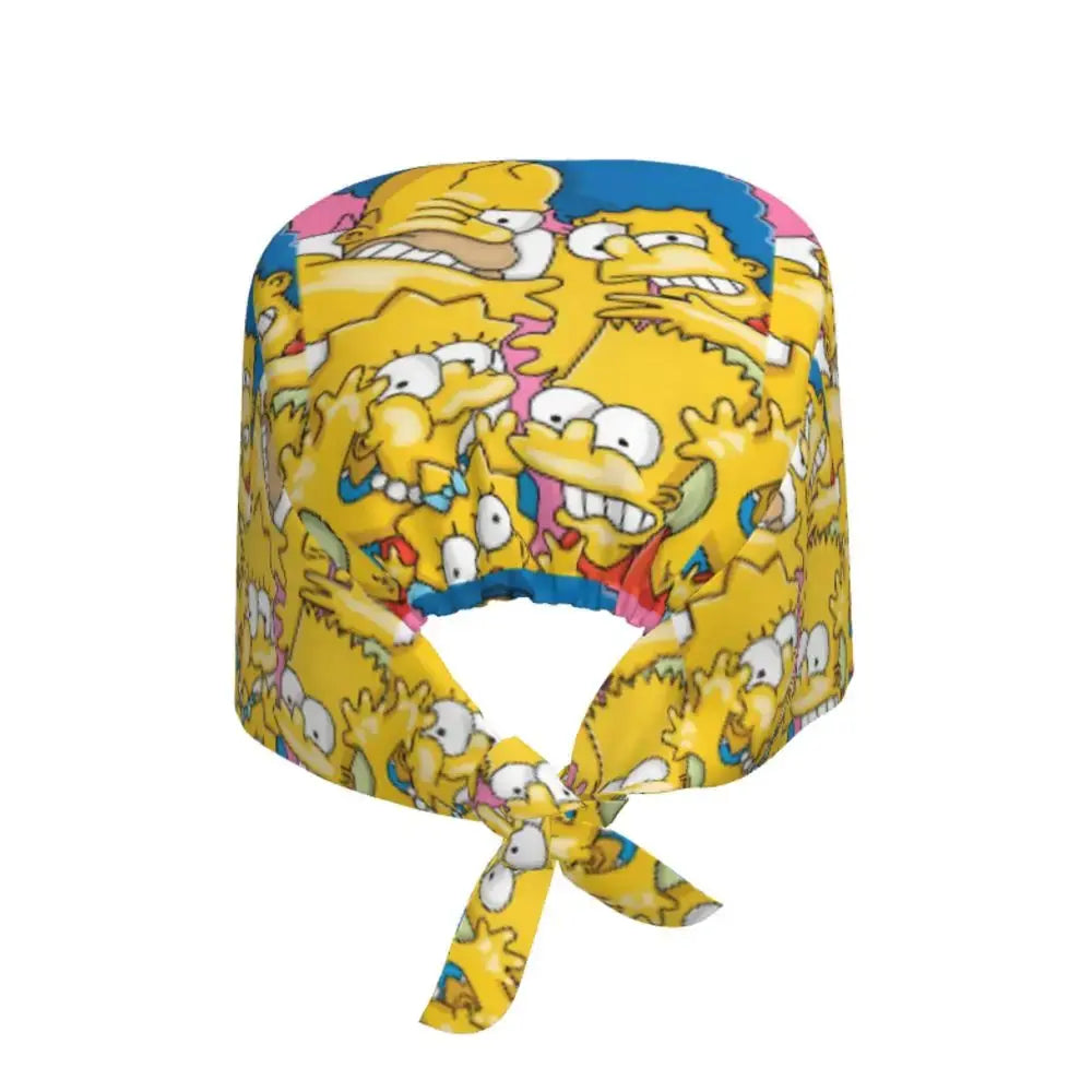 Gorro de trabajo ajustable personalizado con explosión cerebral, gorro quirúrgico de los Simpsons, gorro quirúrgico para enfermería, médico, cirujano, para Chef MedSurgery Store For Digital Health