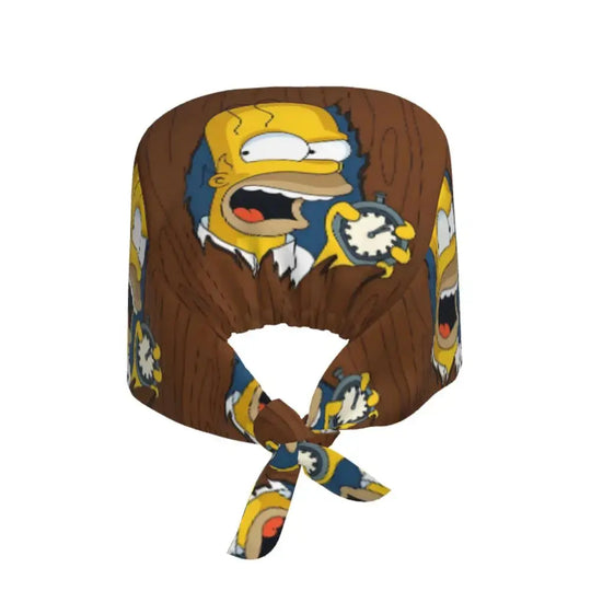 Gorro de trabajo ajustable personalizado con explosión cerebral, gorro quirúrgico de los Simpsons, gorro quirúrgico para enfermería, médico, cirujano, para Chef MedSurgery Store For Digital Health