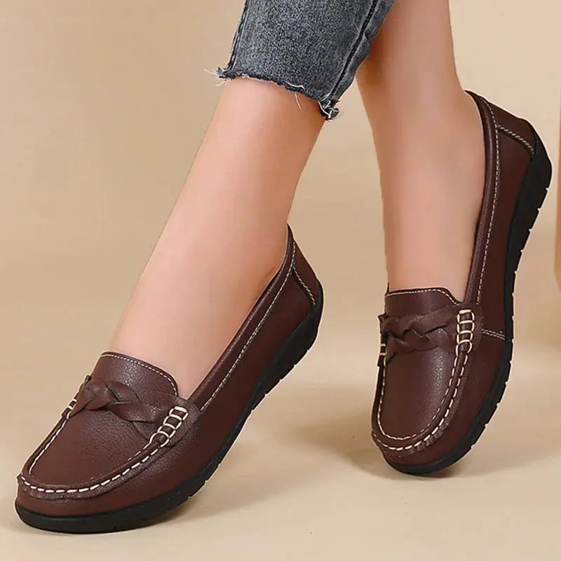 Zapatos De Mujer 2025, nuevos Zapatos planos De cuero suave, mocasines para Mujer, Zapatos planos informales, calzado para Mujer, Zapatos blancos para Mujer MedSurgery Store For Digital Health