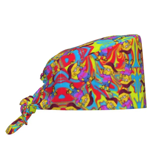 Personalizado The Simpsons Cartoon personal médico Scrubs Hat hombres mujeres médico enfermería gorro quirúrgico Scrub Caps MedSurgery Store For Digital Health