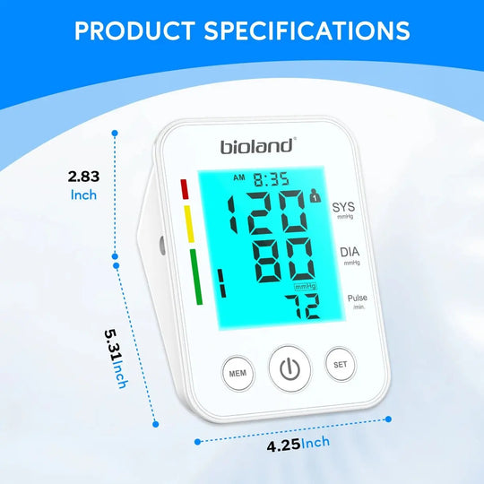 Bioland 2008 Monitor de presión arterial tensiómetro superior del brazo máquina automática de BP Digital Monitor de ritmo cardíaco retroiluminación prensa arterialdsers - fulfillment - serviceMedSurgery Store For Digital Health1005007771716672 - 2005 - CHINA2005CHINABioland 2008 Monitor de presión arterial tensiómetro superior del brazo máquina automática de BP Digital Monitor de ritmo cardíaco retroiluminación prensa arterial
