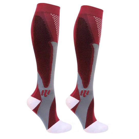 Compression Socks for Men and Women - Varicose Veins Support, Crew Length, Ideal for Travel, Nursing, and Crossfit, EU Sizes 36-50