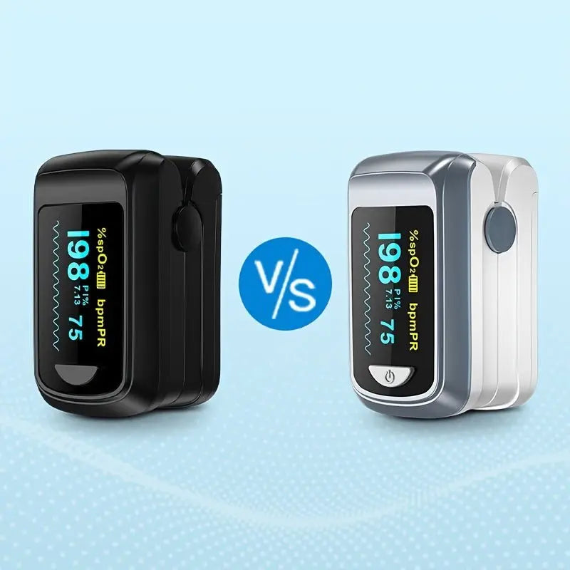 HEALTHTREE Pulse Oximeter Fingertip SpO2 Heart Rate Monitor - Blood Oxygen Saturation Monitor with LCD Display, Battery - Powered (AAA), Compact Design for Home, Travel & Aviation Use, Travel Health Tool, Modern Medical Device,dsers - fulfillment - serviceMedSurgery Store For Digital Health601099661772693 - BlackBlackHEALTHTREE Pulse Oximeter Fingertip SpO2 Heart Rate Monitor - Blood Oxygen Saturation Monitor with LCD Display, Battery - Powered (AAA), Compact Design for Home, Travel & Aviation U