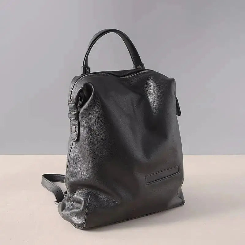 🎒 Mochila de Piel para Mujer – Estilo Profesional y Gran Capacidad para Guardias Médicas..