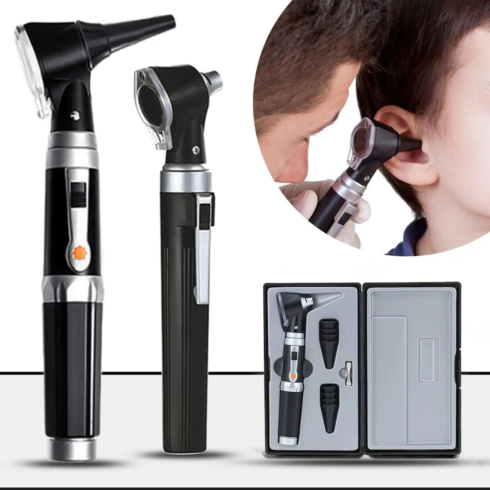 Otoscopio: alcance auditivo con luz, detector de infecciones audífonos, perfecto para enfermería y estudiantes de medicina para niños, adultos y mascotasdsers - fulfillment - serviceMedSurgery Store For Digital Health1005008123544791 - 10J Otoscope10J OtoscopeOtoscopio: alcance auditivo con luz, detector de infecciones audífonos, perfecto para enfermería y estudiantes de medicina para niños, adultos y mascotas