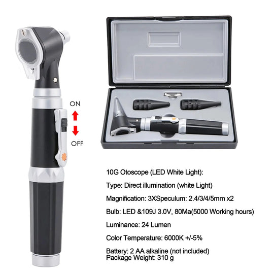 Otoscopio: alcance auditivo con luz, detector de infecciones audífonos, perfecto para enfermería y estudiantes de medicina para niños, adultos y mascotasdsers - fulfillment - serviceMedSurgery Store For Digital Health1005008123544791 - 10J Otoscope10J OtoscopeOtoscopio: alcance auditivo con luz, detector de infecciones audífonos, perfecto para enfermería y estudiantes de medicina para niños, adultos y mascotas