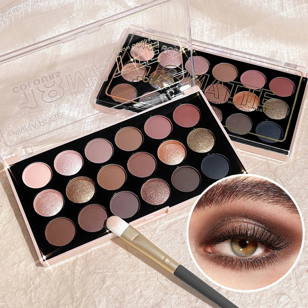 Paleta de sombras de ojos de 18 colores: nacarado, mate, brillo fino, brillo, tonos tierra, duradero, alto rendimientoMedSurgery Store For Digital HealthMedSurgery Store For Digital Health1005007578990724 - E1923 - 02E1923 - 02Paleta de sombras de ojos de 18 colores: nacarado, mate, brillo fino, brillo, tonos tierra, duradero, alto rendimiento