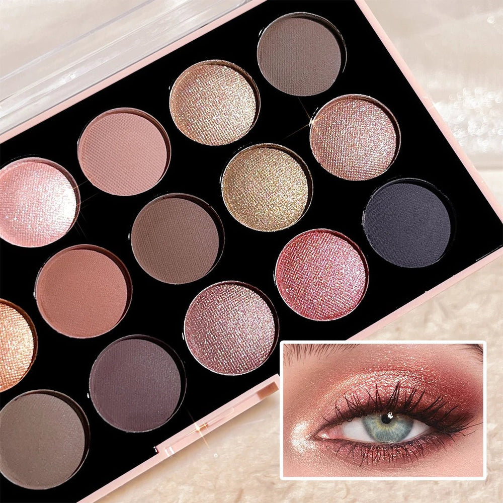 Paleta de sombras de ojos de 18 colores: nacarado, mate, brillo fino, brillo, tonos tierra, duradero, alto rendimientoMedSurgery Store For Digital HealthMedSurgery Store For Digital Health1005007578990724 - E1923 - 02E1923 - 02Paleta de sombras de ojos de 18 colores: nacarado, mate, brillo fino, brillo, tonos tierra, duradero, alto rendimiento