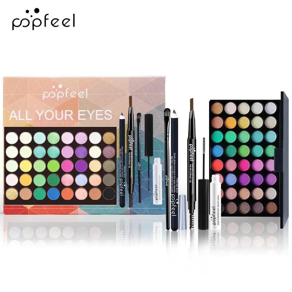 POPFEEL - Juego de maquillaje para mujer, paleta de sombras de ojos, delineador de ojos, rímel, lápiz de cejas, caja de herramientas de maquillaje, regalosMedSurgery Store For Digital HealthMedSurgery Store For Digital Health1005008248135195 - SET001ASET001APOPFEEL - Juego de maquillaje para mujer, paleta de sombras de ojos, delineador de ojos, rímel, lápiz de cejas, caja de herramientas de maquillaje, regalos