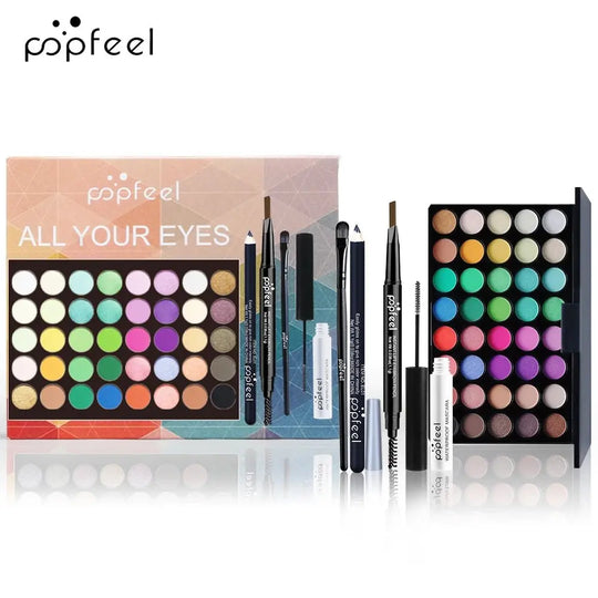 POPFEEL - Juego de maquillaje para mujer, paleta de sombras de ojos, delineador de ojos, rímel, lápiz de cejas, caja de herramientas de maquillaje, regalosMedSurgery Store For Digital HealthMedSurgery Store For Digital Health1005008248135195 - SET001ASET001APOPFEEL - Juego de maquillaje para mujer, paleta de sombras de ojos, delineador de ojos, rímel, lápiz de cejas, caja de herramientas de maquillaje, regalos