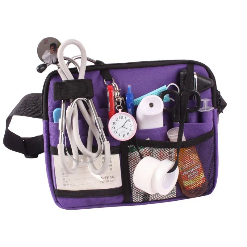 Nurse Fanny Pack Multi Pocket Waist Organizer Belt with Adjustable Waist Strap Nurse Waist Pouch Organizer Pouch Portable