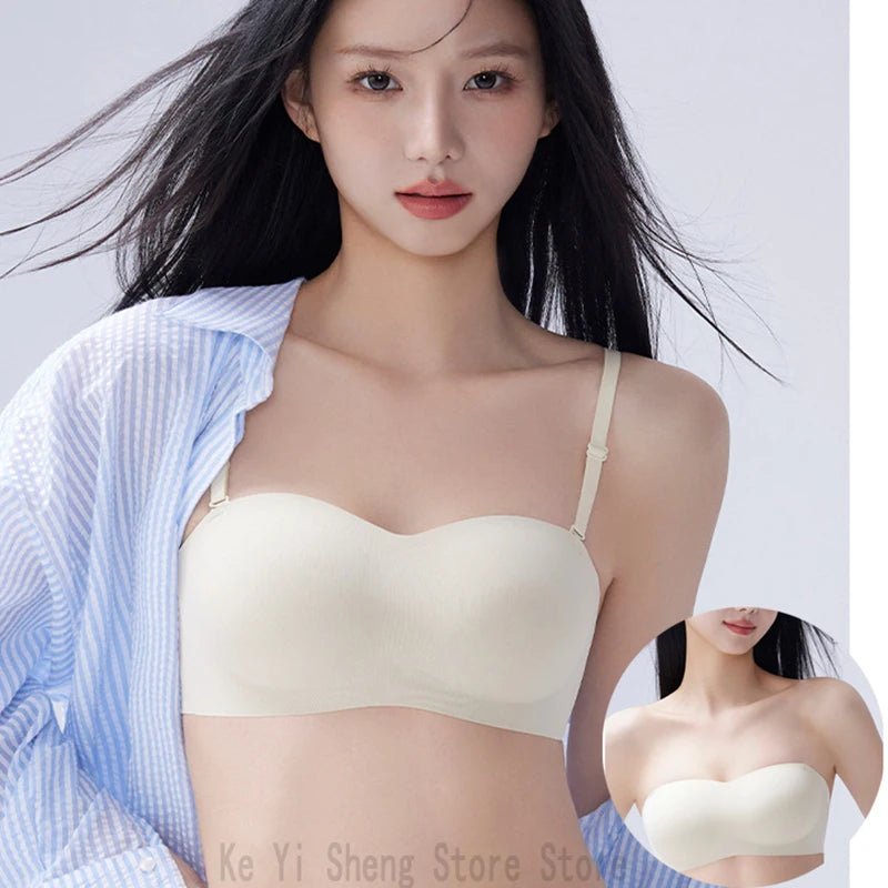 Ropa interior de mujer: ropa interior con tirantes desmontables, sujetador sin tirantes antideslizante, pechos ceñidos y sujetador envolventeMedSurgery Store For Digital HealthMedSurgery Store For Digital Health1005009252641101 - Black - XLBlackXLRopa interior de mujer: ropa interior con tirantes desmontables, sujetador sin tirantes antideslizante, pechos ceñidos y sujetador envolvente
