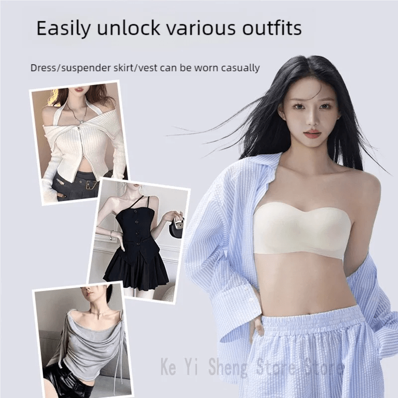 Ropa interior de mujer: ropa interior con tirantes desmontables, sujetador sin tirantes antideslizante, pechos ceñidos y sujetador envolventeMedSurgery Store For Digital HealthMedSurgery Store For Digital Health1005009252641101 - Black - XLBlackXLRopa interior de mujer: ropa interior con tirantes desmontables, sujetador sin tirantes antideslizante, pechos ceñidos y sujetador envolvente