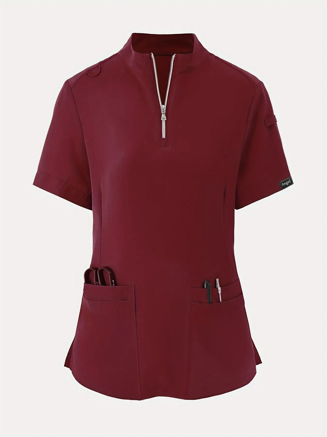 Stretchy Comfort Nurse Top - Soft, Breathable, Zipper Front, Short Sleeve, Relaxed Fit Health Care Uniform for Women - Ideal for Medical ProfessionalsMedSurgery Store For Digital HealthMedSurgery Store For Digital Health601099564070018 - Navy Blue - S(4)Navy BlueS(4)Stretchy Comfort Nurse Top - Soft, Breathable, Zipper Front, Short Sleeve, Relaxed Fit Health Care Uniform for Women - Ideal for Medical Professionals