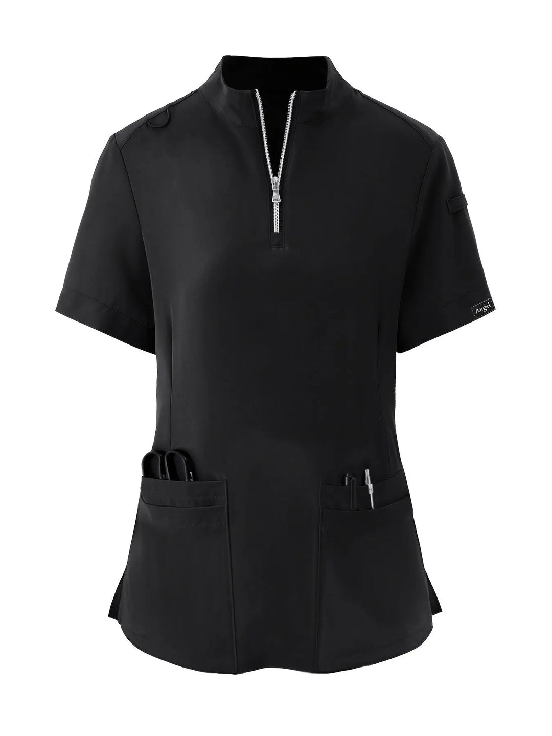 Stretchy Comfort Nurse Top - Soft, Breathable, Zipper Front, Short Sleeve, Relaxed Fit Health Care Uniform for Women - Ideal for Medical ProfessionalsMedSurgery Store For Digital HealthMedSurgery Store For Digital Health601099564070018 - Navy Blue - S(4)Navy BlueS(4)Stretchy Comfort Nurse Top - Soft, Breathable, Zipper Front, Short Sleeve, Relaxed Fit Health Care Uniform for Women - Ideal for Medical Professionals