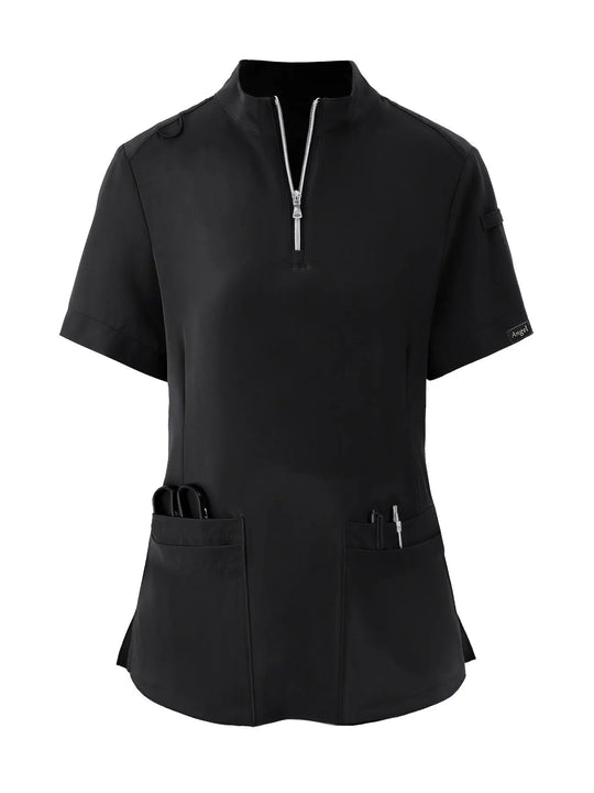 Stretchy Comfort Nurse Top - Soft, Breathable, Zipper Front, Short Sleeve, Relaxed Fit Health Care Uniform for Women - Ideal for Medical ProfessionalsMedSurgery Store For Digital HealthMedSurgery Store For Digital Health601099564070018 - Navy Blue - S(4)Navy BlueS(4)Stretchy Comfort Nurse Top - Soft, Breathable, Zipper Front, Short Sleeve, Relaxed Fit Health Care Uniform for Women - Ideal for Medical Professionals