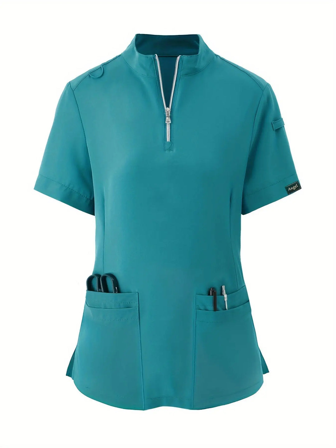 Stretchy Comfort Nurse Top - Soft, Breathable, Zipper Front, Short Sleeve, Relaxed Fit Health Care Uniform for Women - Ideal for Medical ProfessionalsMedSurgery Store For Digital HealthMedSurgery Store For Digital Health601099564070018 - Navy Blue - S(4)Navy BlueS(4)Stretchy Comfort Nurse Top - Soft, Breathable, Zipper Front, Short Sleeve, Relaxed Fit Health Care Uniform for Women - Ideal for Medical Professionals