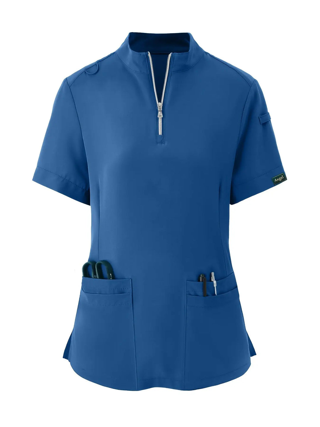 Stretchy Comfort Nurse Top - Soft, Breathable, Zipper Front, Short Sleeve, Relaxed Fit Health Care Uniform for Women - Ideal for Medical ProfessionalsMedSurgery Store For Digital HealthMedSurgery Store For Digital Health601099564070018 - Navy Blue - S(4)Navy BlueS(4)Stretchy Comfort Nurse Top - Soft, Breathable, Zipper Front, Short Sleeve, Relaxed Fit Health Care Uniform for Women - Ideal for Medical Professionals