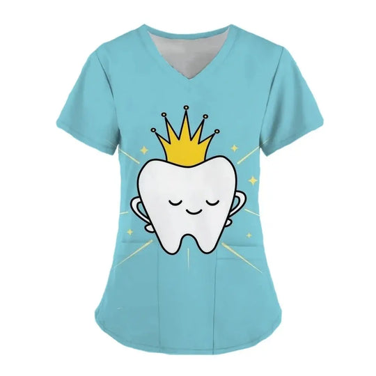 Tops exfoliantes con estampado de dientes Para Mujer, Uniforme de trabajo de dentista, Uniformes médicos Para Mujer, ropa de trabajo de Hospital, 2024dsers - fulfillment - serviceMedSurgery Store For Digital Health1005007655720100 - HSC04J202403197 - XSHSC04J202403197XSTops exfoliantes con estampado de dientes Para Mujer, Uniforme de trabajo de dentista, Uniformes médicos Para Mujer, ropa de trabajo de Hospital, 2024