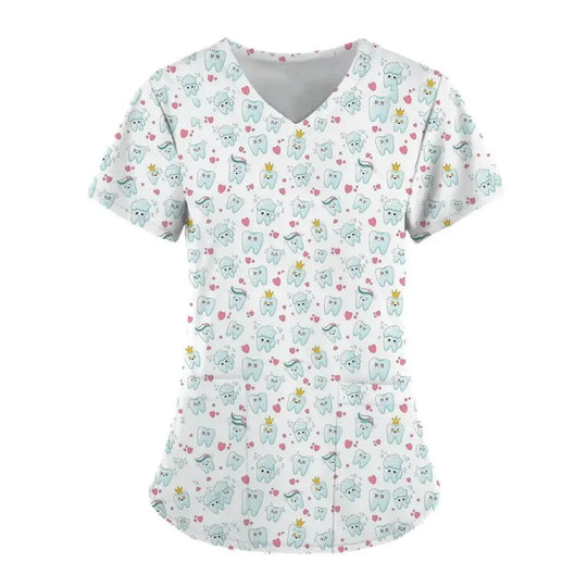 Tops exfoliantes con estampado de dientes Para Mujer, Uniforme de trabajo de dentista, Uniformes médicos Para Mujer, ropa de trabajo de Hospital, 2024dsers - fulfillment - serviceMedSurgery Store For Digital Health1005007655720100 - HSC04J202403197 - XSHSC04J202403197XSTops exfoliantes con estampado de dientes Para Mujer, Uniforme de trabajo de dentista, Uniformes médicos Para Mujer, ropa de trabajo de Hospital, 2024