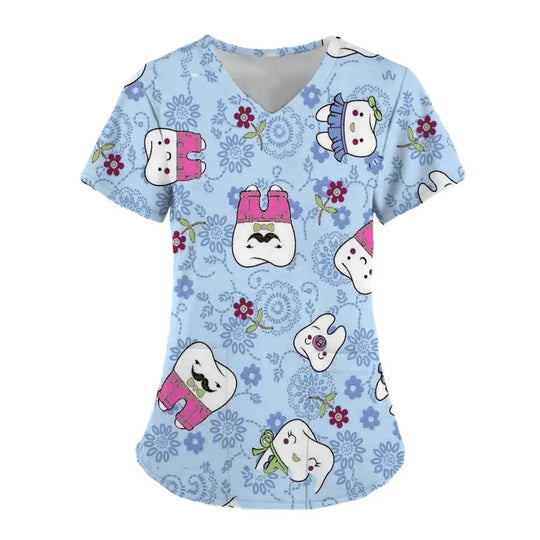 Tops exfoliantes con estampado de dientes Para Mujer, Uniforme de trabajo de dentista, Uniformes médicos Para Mujer, ropa de trabajo de Hospital, 2024dsers - fulfillment - serviceMedSurgery Store For Digital Health1005007655720100 - HSC04J202403197 - XSHSC04J202403197XSTops exfoliantes con estampado de dientes Para Mujer, Uniforme de trabajo de dentista, Uniformes médicos Para Mujer, ropa de trabajo de Hospital, 2024
