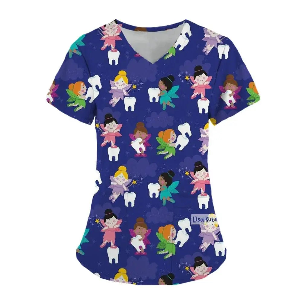 Tops exfoliantes con estampado de dientes Para Mujer, Uniforme de trabajo de dentista, Uniformes médicos Para Mujer, ropa de trabajo de Hospital, 2024dsers - fulfillment - serviceMedSurgery Store For Digital Health1005007655720100 - HSC04J202403197 - XSHSC04J202403197XSTops exfoliantes con estampado de dientes Para Mujer, Uniforme de trabajo de dentista, Uniformes médicos Para Mujer, ropa de trabajo de Hospital, 2024