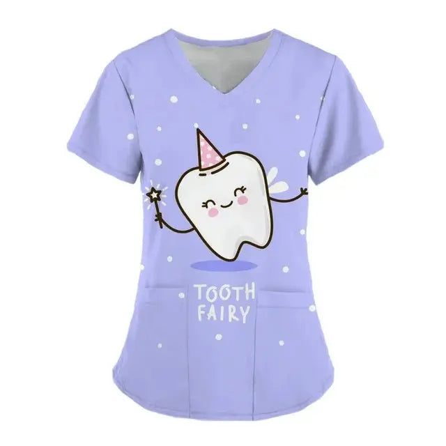 Tops exfoliantes con estampado de dientes Para Mujer, Uniforme de trabajo de dentista, Uniformes médicos Para Mujer, ropa de trabajo de Hospital, 2024dsers - fulfillment - serviceMedSurgery Store For Digital Health1005007655720100 - HSC04J20240319B - XSHSC04J20240319BXSTops exfoliantes con estampado de dientes Para Mujer, Uniforme de trabajo de dentista, Uniformes médicos Para Mujer, ropa de trabajo de Hospital, 2024