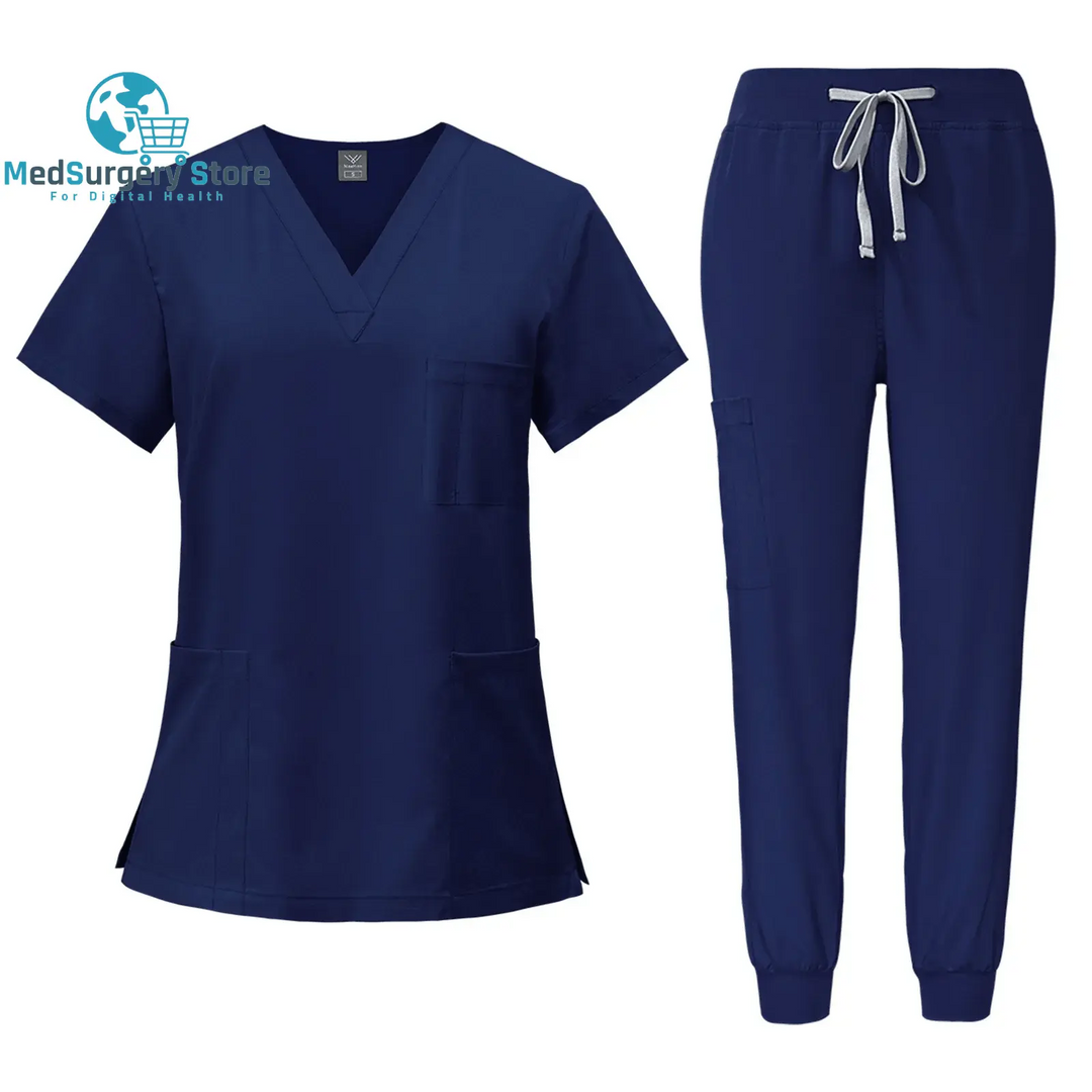 Surgical Uniforms Woman Nursing Enfermeria Sets Top Pant Articles Medical Uniform Scrubs Clinical Beauty Salon Hospital Suits