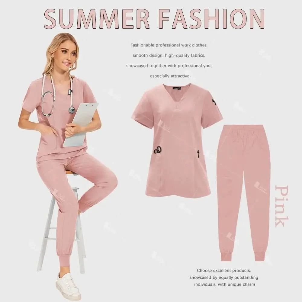 Uniforme Quirúrgico Premium HTTHDD – Scrubs Unisex Transpirables con Bolsillos.