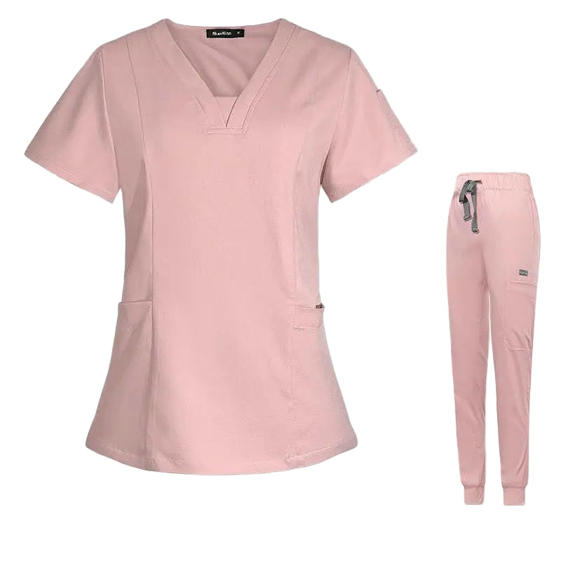 V - neck Split Surgical Gown Suit Female Short - sleeved NurseApparel & AccessoriesCJdropshippingMedSurgery Store For Digital HealthCJTZ153517208HSPinkXSV - neck Split Surgical Gown Suit Female Short - sleeved Nurse