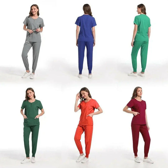 Surgical Uniform Women'S Care Set Top Pants Medical Scrub Clinical Beauty Salon Hospital Setnurse Hospital