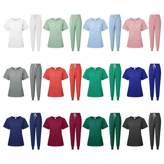 Surgical Uniform Women'S Care Set Top Pants Medical Scrub Clinical Beauty Salon Hospital Setnurse Hospital