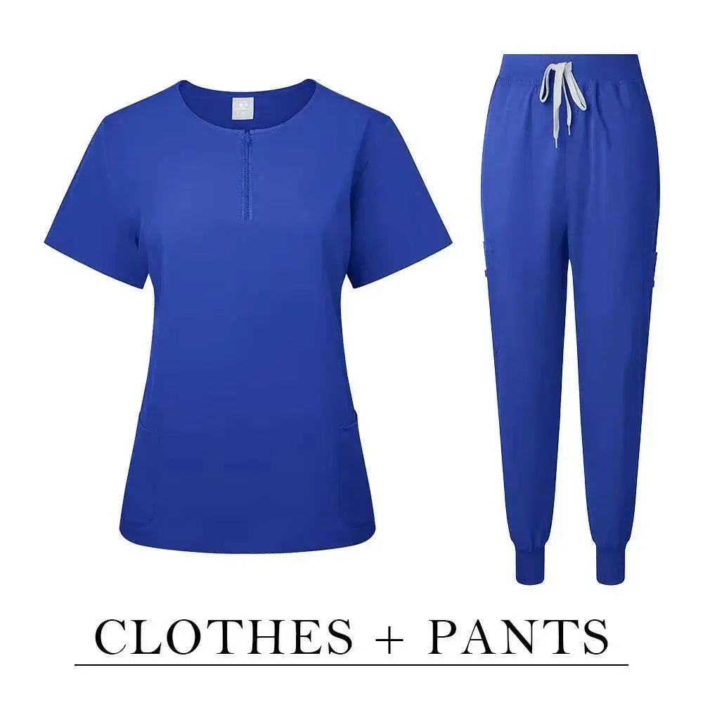 Surgical Uniform Women'S Care Set Top Pants Medical Scrub Clinical Beauty Salon Hospital Setnurse Hospital