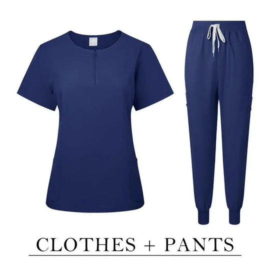 Surgical Uniform Women'S Care Set Top Pants Medical Scrub Clinical Beauty Salon Hospital Setnurse Hospital