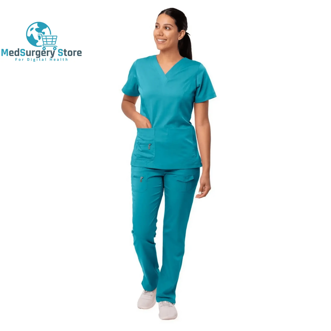 New Surgical Uniforms Woman Scrubs Medico Work Wear Top and Pants Sets Clinical Medical Suit Clothes for Doctor Nursing Uniform