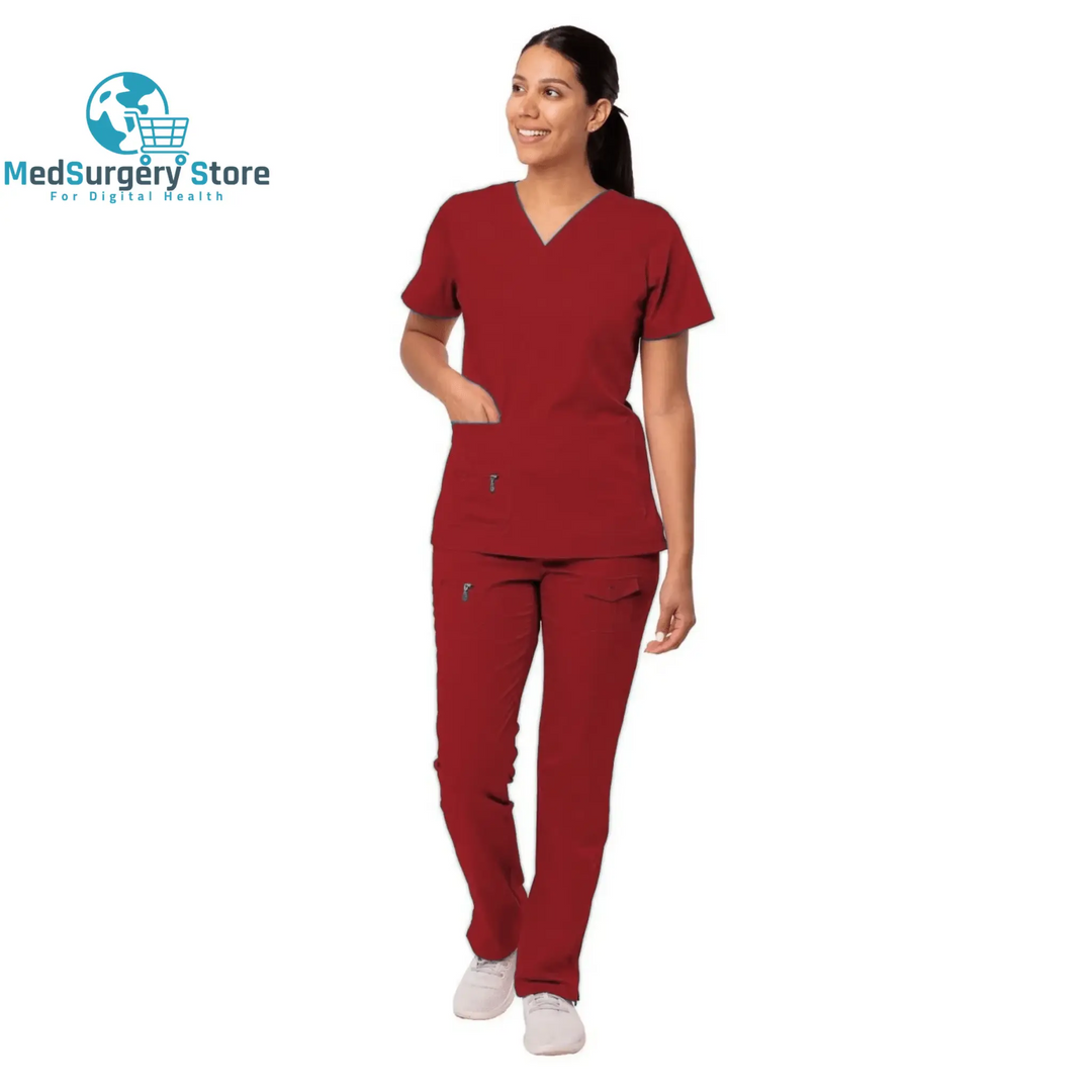 New Surgical Uniforms Woman Scrubs Medico Work Wear Top and Pants Sets Clinical Medical Suit Clothes for Doctor Nursing Uniform
