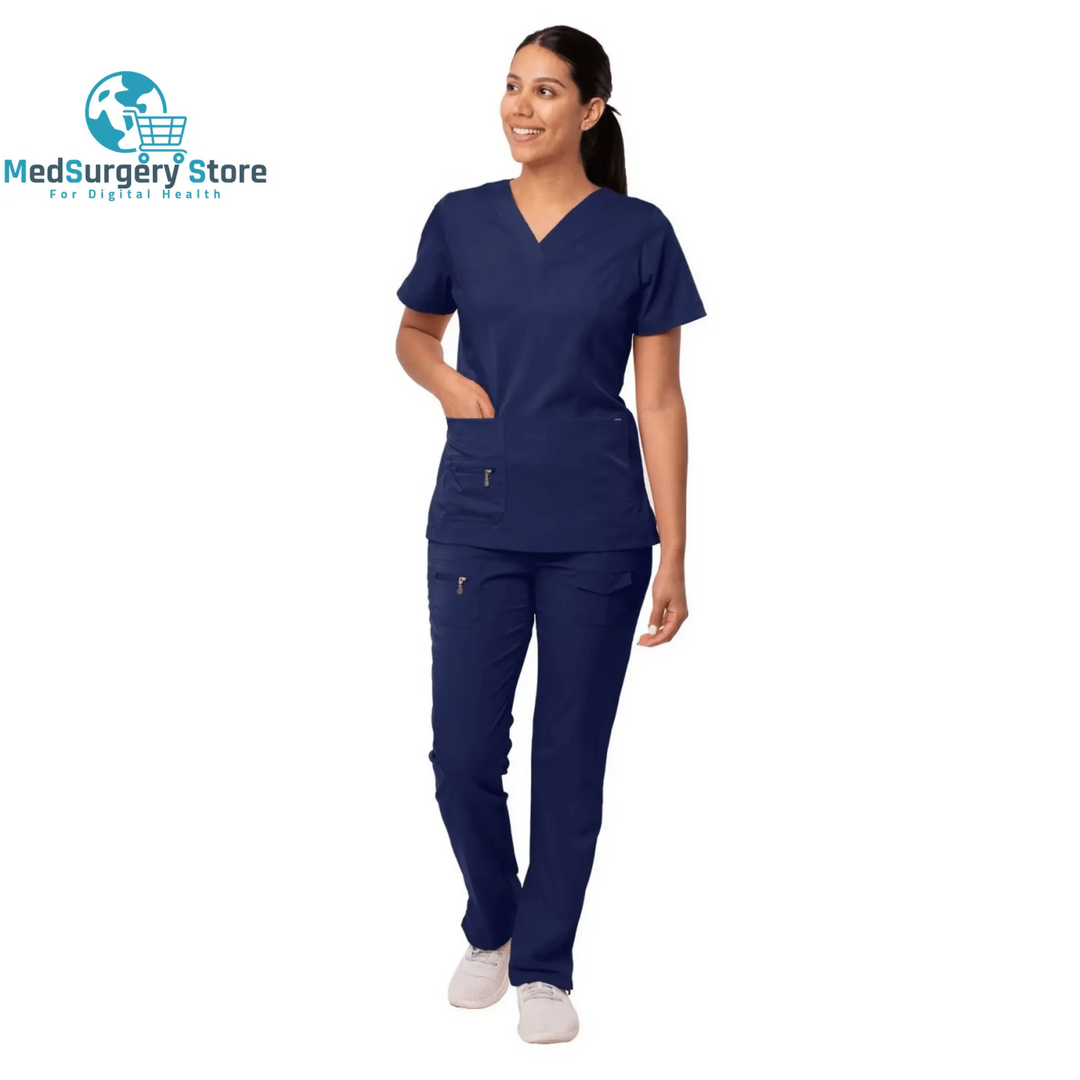 New Surgical Uniforms Woman Scrubs Medico Work Wear Top and Pants Sets Clinical Medical Suit Clothes for Doctor Nursing Uniform